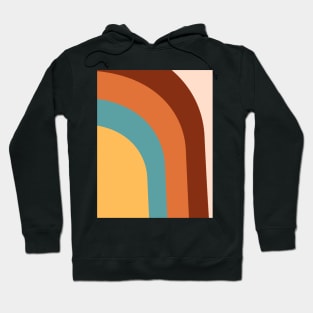 Abstract boho rainbow pattern Hoodie